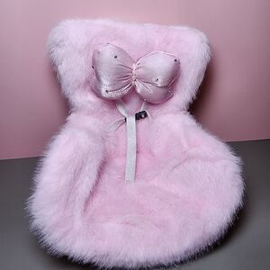 Fuzzy Pink Labubu Car Seat with Bow NWOT
